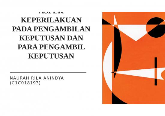 picture Peluang Ppt 2754 | Aspek Keperilakuan Pada Pengambilan Keputusan Dan Para Pengambil Keputusan