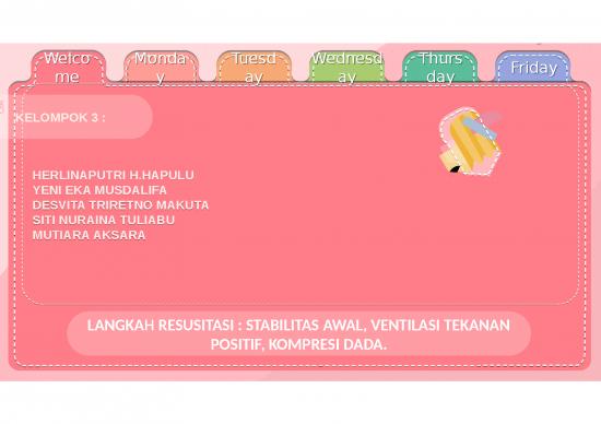 picture Presentasi Usaha Ppt 2789 | Langkah Resusitasi - Stabilitas Awal Ventilasi Tekanan Positif Kompresi Dada