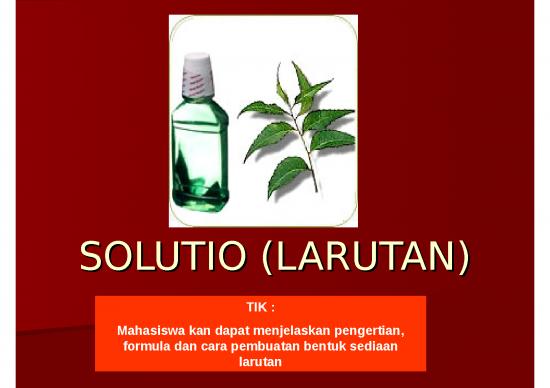 picture_Larutan Encer 2894 | Solutio Larutan - Sediaan Cair Yang Mengandung Satu Atau Lebih Zat Kimia Yang Terlarut