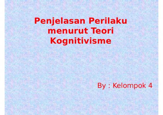 picture_Pendidikan Ppt 3013 | Penjelasan Perilaku Menurut Teori Kognitivisme