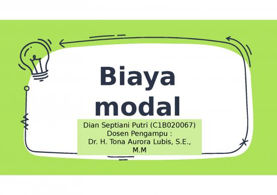 picture_Biaya Modal - Biaya Yang Harus Dikeluarkan Oleh Perusahaan Untuk Memperoleh Dana