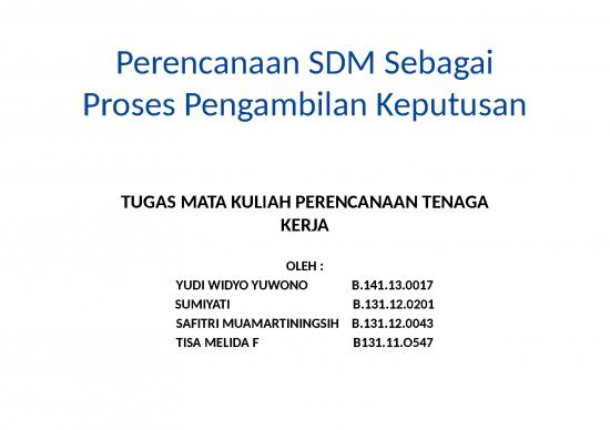 picture Planning Spreadsheet 3025 | Perencanaan Sdm Sebagai Proses Pengambilan Keputusan