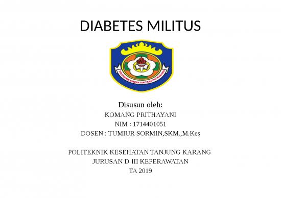 picture Diabetes Melitus - Kelainan Heterogen Yang Ditandai Oleh Kenaikan Kadar Glukosa Dalam Darah Atau Hiperglikemia