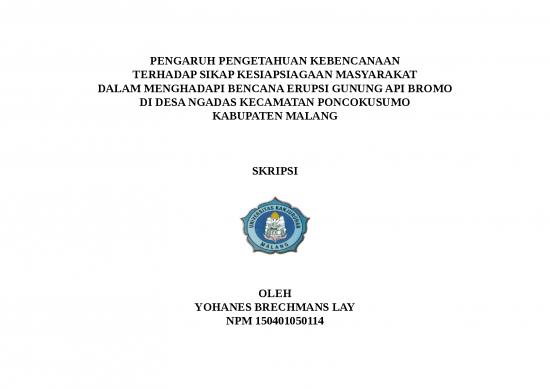 picture1_Penelitian Deskriptif 3083 | Pengaruh Pengetahuan Kebencanaan Terhadap Sikap Kesiapsiagaan Masyarakat Dalam Menghadapi Bencana Erupsi Gunung Api 