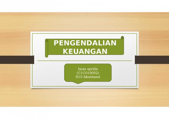 picture Power Point Laporan Keuangan 3170 | Pengendalian Keuangan - Arti Penting Laporan Keuangan