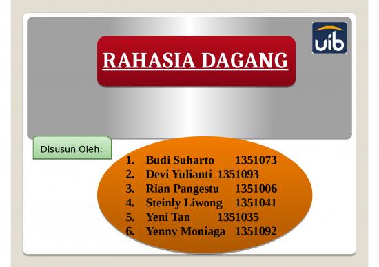 picture_Presentasi Usaha Ppt 3197 | Rahasia Dagang - Undang-undang No30 Tahun 2000