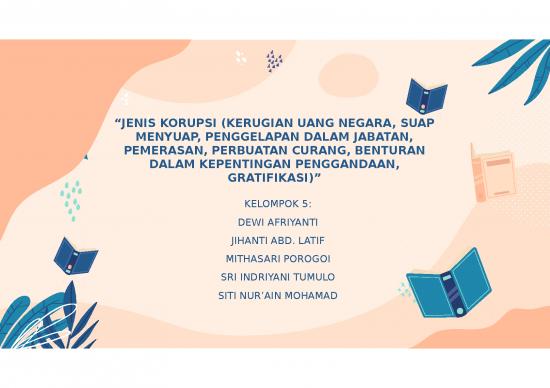 picture1_Presentasi Usaha Ppt 3248 | Jenis Korupsi - Kerugian Uang Negara - Suap Menyuap Penggelapan Jabatan Benturan Kepentingan Penggandaan Gratifikasi