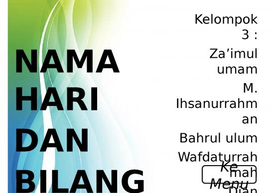 picture1_Nama Hari Dan Bilangan - Bahasa Arab