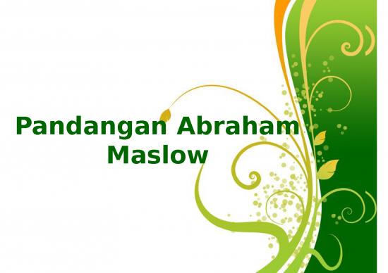 picture_Contoh Prosedur Penelitian 3270 | Pandangan Abraham Maslow - Tokoh Gerakan Psikologi Humanistik