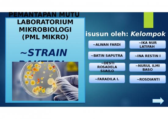 picture Presentasi Usaha Ppt 3286 | Strain Bakteri - Pemantapan Mutu Laboratorium Mikrobiologi