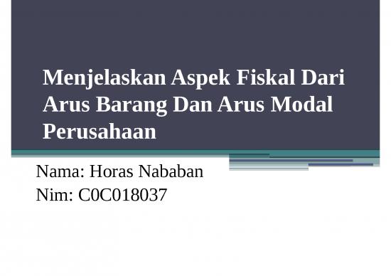 picture1_Financial Presentation Power Point 3293 | Aspek Fiskal Dari Arus Barang Dan Arus Modal Perusahaan