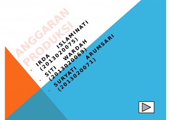 picture Kebijakan Ppt 3312 | Anggaran Produksi - Menentukan Jumah Barang Jadi Yang Harus Diproduksi Oleh Perusahaan