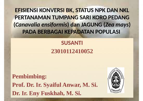 picture1_Efisiensi Konversi Bk Status Npk Dan Nkl Pertanaman Tumpang Sari Koro Pedang Dan Jagung Pada Berbagai Kepadatan Populasi