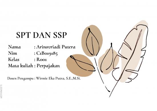 picture_Perpajakan Pdf 3352 | Perpajakan - Spt Dan Ssp