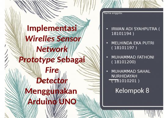picture_Network Ppt 3405 | Fire Detector - Implementasi Wirelles Sensor Network Prototype Sebagai Fire Detector Menggunakan Arduino Uno