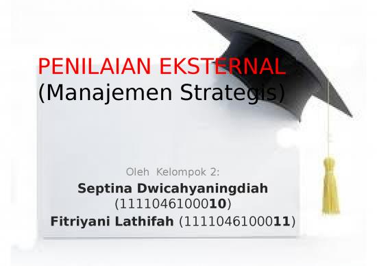 picture_Peluang Ppt 3443 | Penilaian Eksternal - Manajemen Strategis