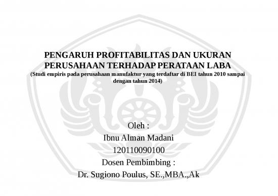 picture_Power Point Laporan Keuangan 3463 | Perataan Laba - Pengaruh Profitabilitas Dan Ukuran Perusahaan Terhadap Perataan Laba