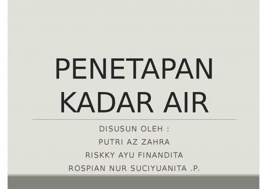 picture_Penetapan Kadar Air - Menetapkan Kadar Air Suatu Sampel Dengan Menggunakan Alat Aufhauser