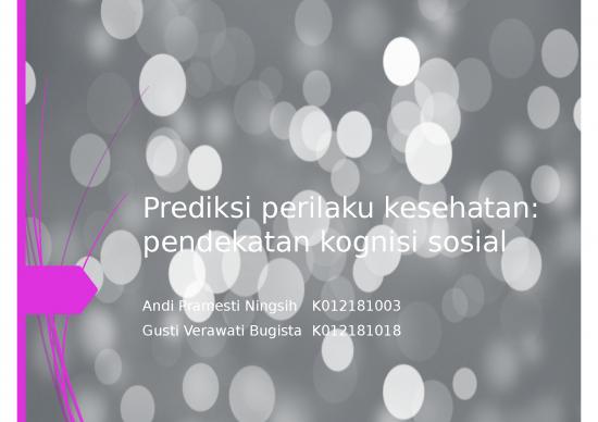 picture Contoh Tinjauan Teori 3574 | Prediksi Perilaku Kesehatan - Pendekatan Kognisi Sosial