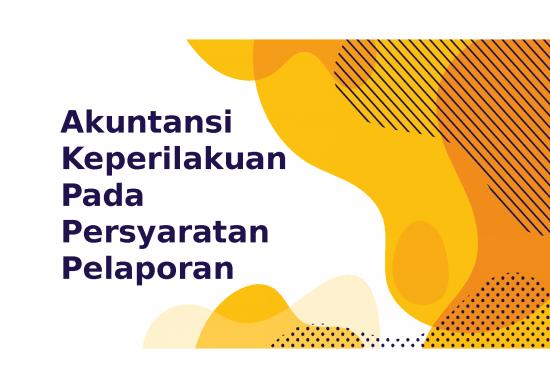 picture Akuntansi Keperilakuan - Pada Persyaratan Pelaporan