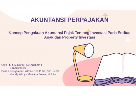 picture1_Presentasi Usaha Ppt 3636 | Akuntansi Perpajakan - Konsep Pengakuan Akuntansi Pajak Tentang Investasi Pada Entitas Anak Dan Property Investasi