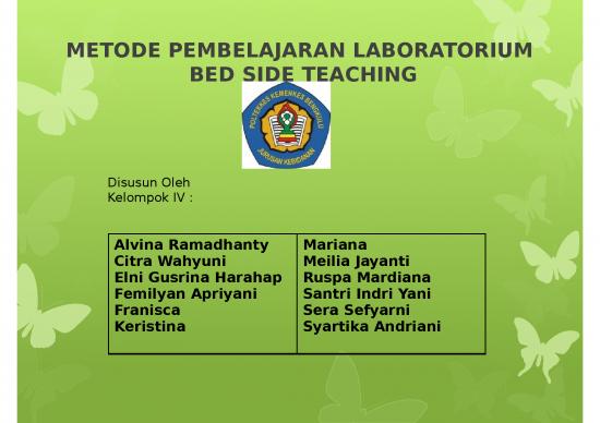 picture_Tujuan Komunikasi Keperawatan 3650 | Bed Side Teaching - Metode Pembelajaran Laboratorium Bed Side Teaching