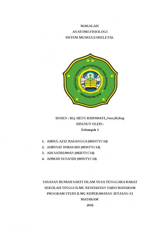 picture Contoh Tinjauan Teori 3676 | Makalah Sistem Muskuluskeletal - Anatomi Fisiologi