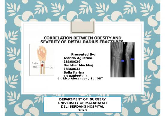 picture1_Obesitas - Correlation Between Obesity And Severity Of Distal Radius Fractures