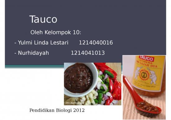 picture Tauco - Bumbu Makanan Yang Terbuat Dari biji kedelai glycine Max Yang Difermentasi