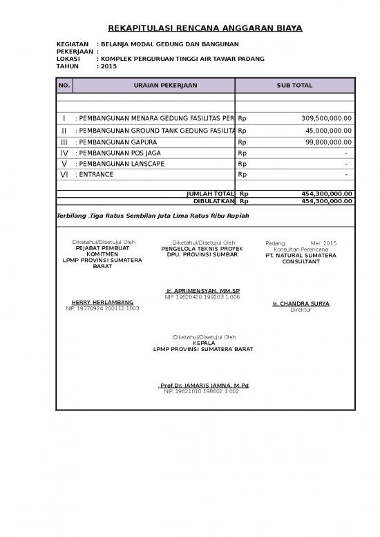 picture Excel Sheet Download 3865 | Contoh Rab - Pembangunan Ground Tank Gedung Fasilitas Perkantoran
