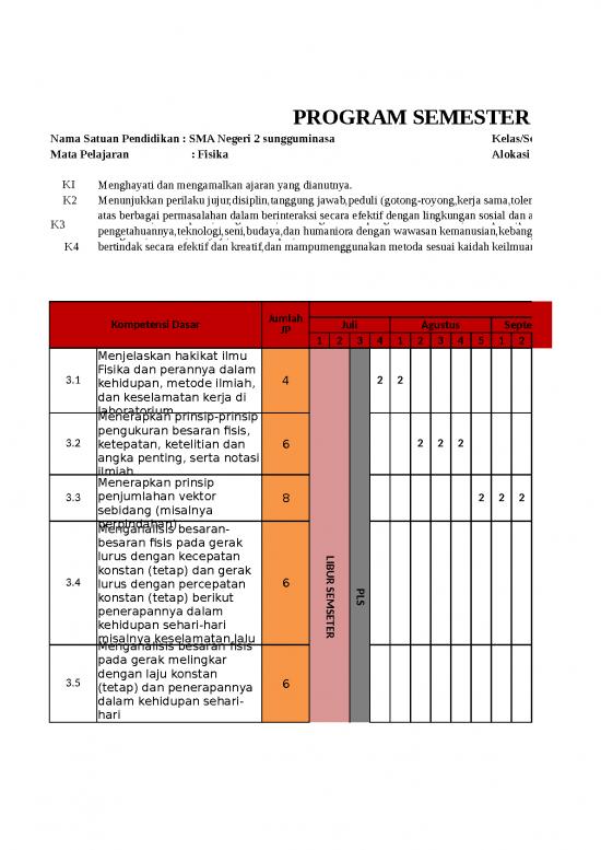 picture Excel Sheet Download 3905 | Contoh Format Program Semester Tahunan Dan Kkm - Mata Pelajaran Sma