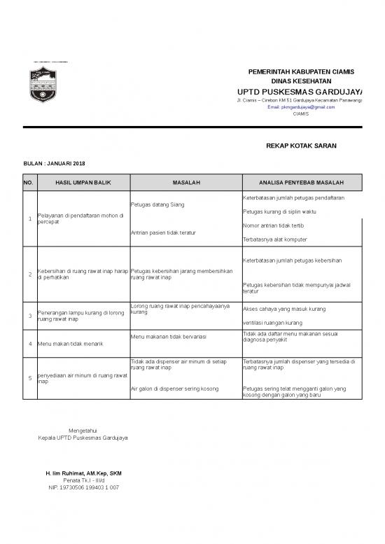 picture Excel Sheet Download 3922 | Contoh Rekap Kotak Saran Puskesmas