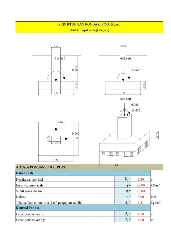 picture_Excel Sheet Download 3934 | Form Perhitungan - Pondasi Footplat Dan Tiang Pancang
