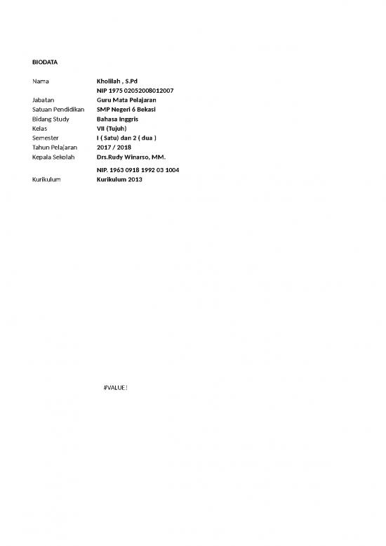 picture1_Excel Sheet Download 3935 | Perangkat Pelajaran - Bahasa Inggris Kelas Vii Smp