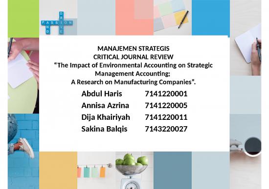 picture Financial Presentation Power Point 4090 | Critical Journal Review - The Impact Of Environmental Accounting On Strategic Management Accounting