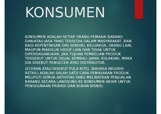 picture_Power Point Pemasaran 4139 | Konsumen - Setiap Orang Pemakai Barang Danatau Jasa Yang Tersedia Dalam Masyarakat