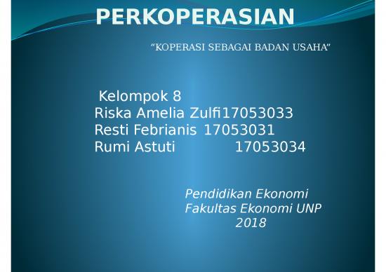 picture Presentasi Usaha Ppt 4167 | Perkoperasian - Koperasi Sebagai Badan Usaha