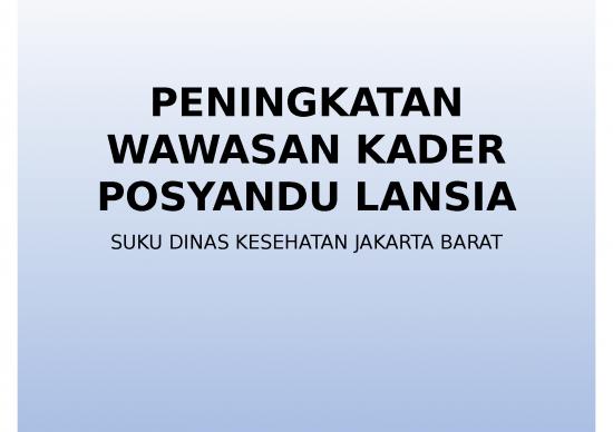 picture_Activity Ppt 4172 | Posyandu Lansia - Peningkatan Wawasan Kader Posyandu Lansia
