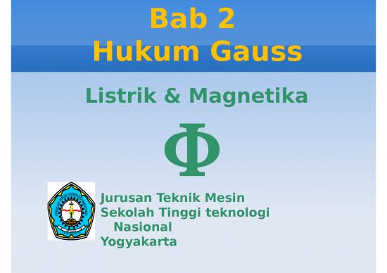 picture_Hukum Gauss - Listrik Dan Magnetika