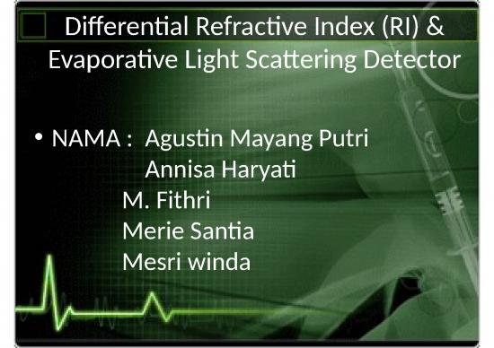 picture Hplc Slideshare 4345 | Alat Detektor - Differential Refractive Index Ri And Evaporative Light Scattering Detector