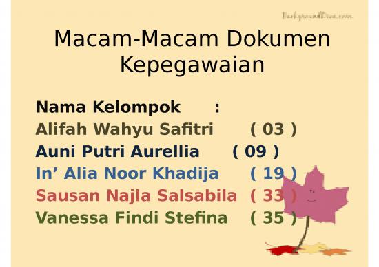 picture_Presentasi Usaha Ppt 4440 | Macam Macam Dokumen Kepegawaian