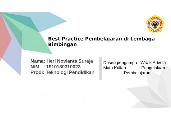 picture1_Manajemen Operasional Ppt 4541 | Pembelajaran Di Lembaga Bimbingan - Best Practice