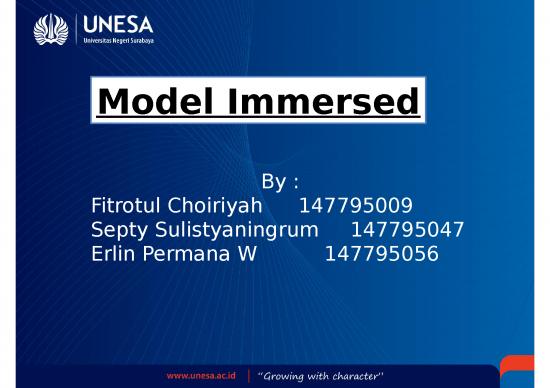 picture_Model Immersed - Suatu Keterpaduan Dimana Individu Mengintegrasikan Semua Data Dari Berbagai Bidang Dan Disiplin