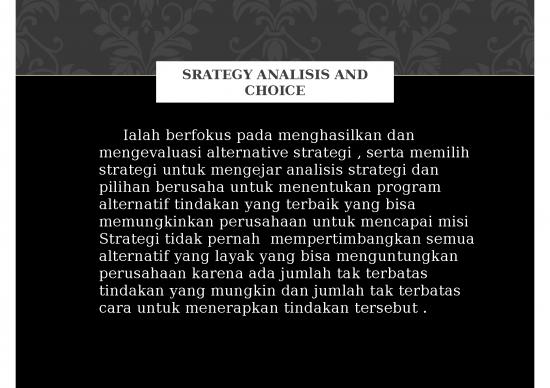 picture_Strategi Ppt 4581 | Srategy Analisis And Choice - Menghasilkan Dan Mengevaluasi Alternative Strategi Serta Memilih Strategi Untuk Mengejar Analisis Strategi
