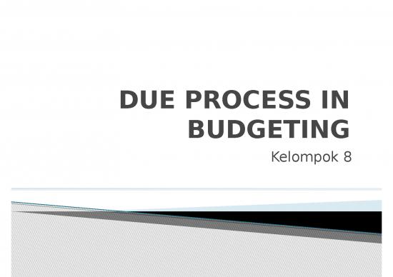 picture Kebijakan Publik Ppt 4610 | Due Process In Budgeting - Penilaian Melalui Keputusan Bersama Demi Ketepatan Hasil