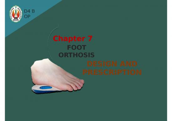 picture_Material Ppt 4652 | Foot Orthosis - Design And Prescription