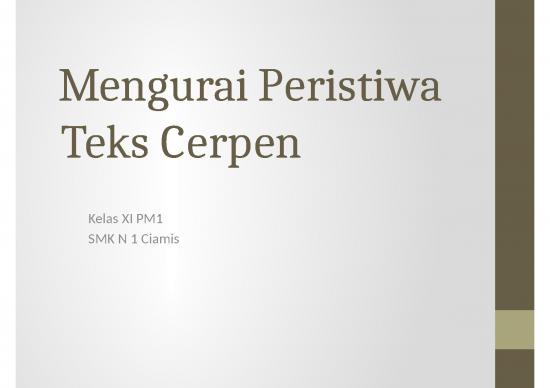 picture Mengurai Peristiwa Teks Cerpen
