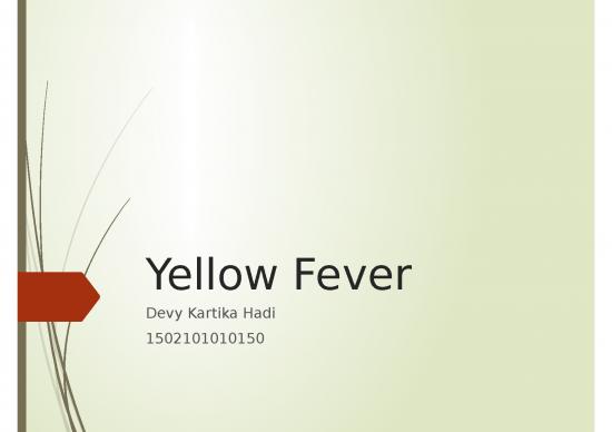 picture1_Yellow Fever - Demam Kuning