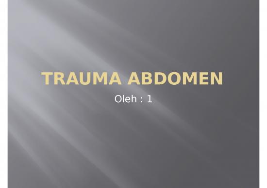 picture1_Trauma Abdomen - Luka Pada Struktur Yang Berlokasi Diantara Diafragma Dan Pelvis