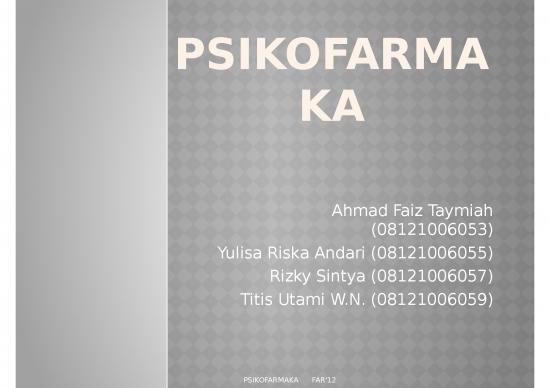 picture_Analgesik 4760 | Psikofarmaka - Sekelompok Obat Yang Bekerja Secara Selektif Pada Sistem Saraf Pusat Ssp